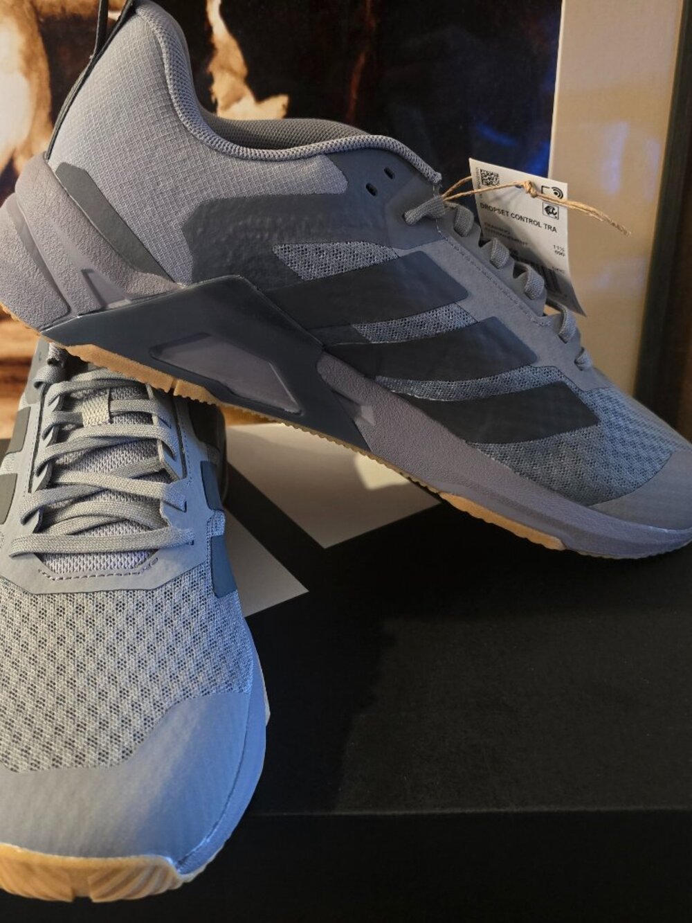 adidas Dropset Control Training Shoes JQ1768 Men's US Size 12 Gray NEW